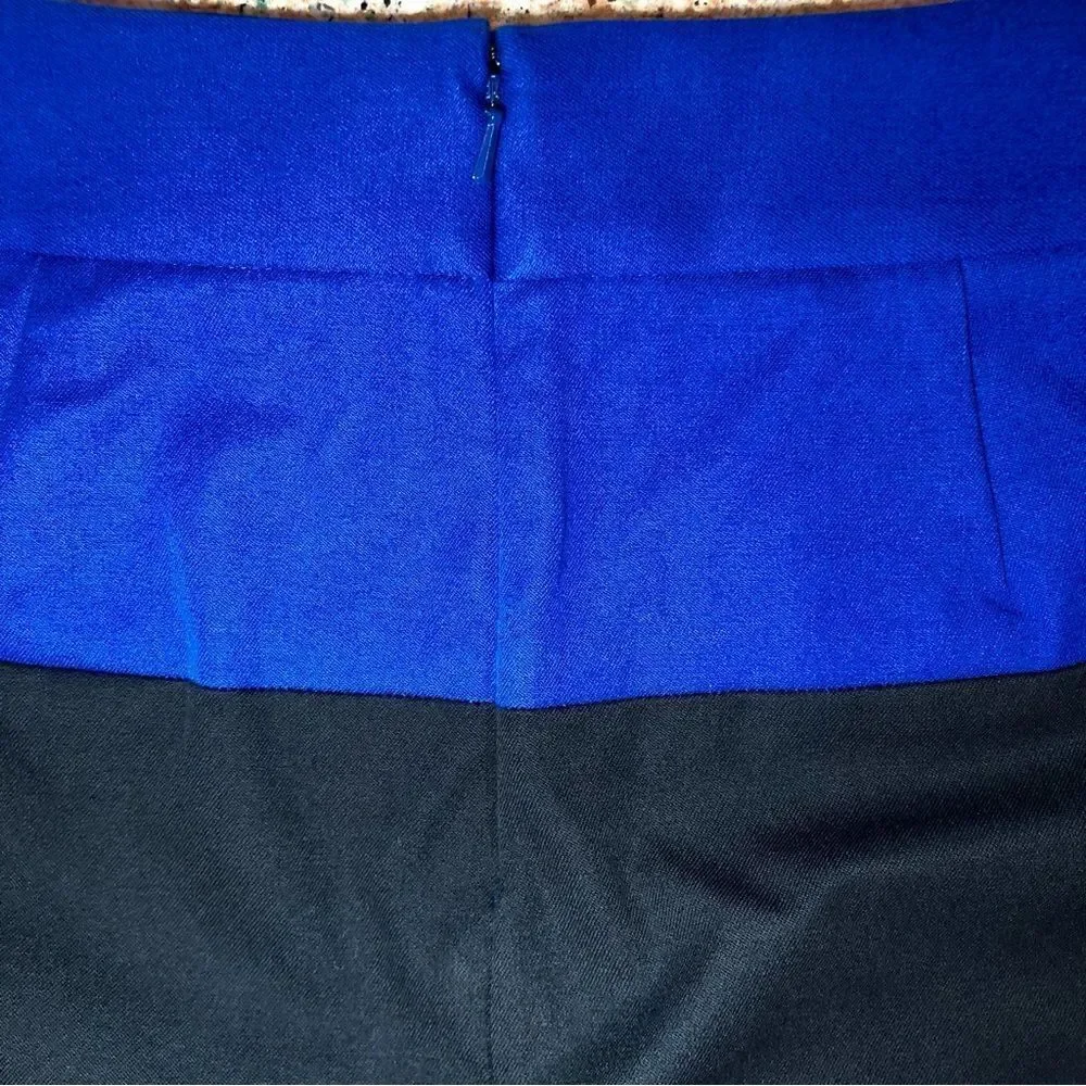 Banana Republic Sloan Rugby Stripe Pencil Skirt in Royal Blue/Black Women’s 6
